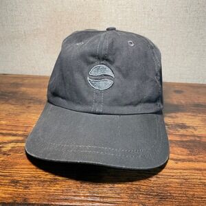 Vintage Pepsi Globe Logo Dad Hat Faded Black Cotton Adjustable Baseball Cap